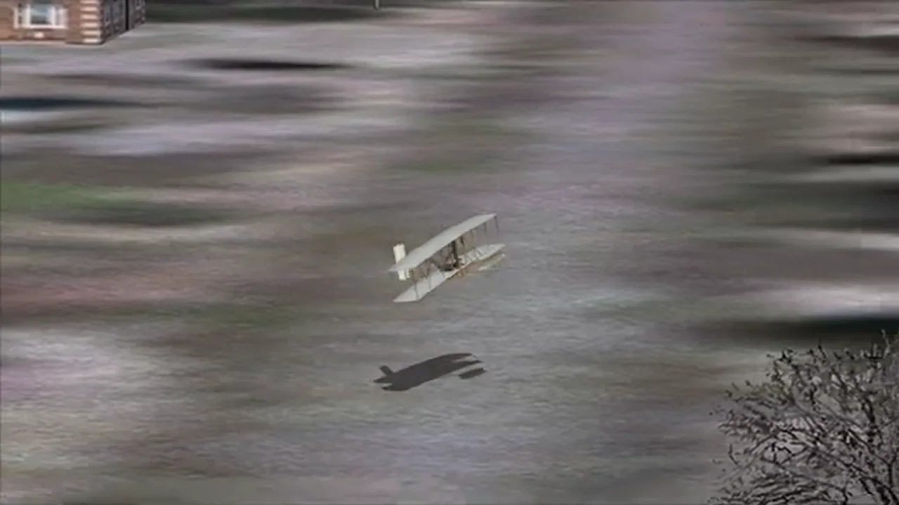 Historic aircraft flying in Flight Simulator 2004: A Century of Flight