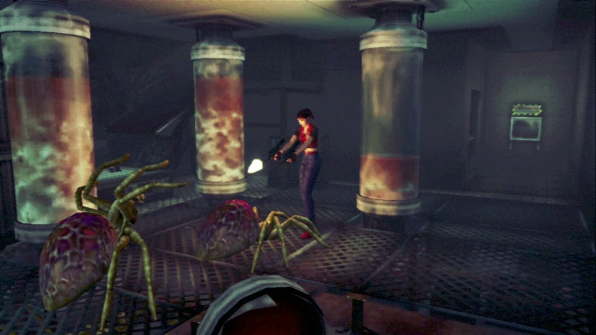 A non-graphic moving-camera environment in Code: Veronica